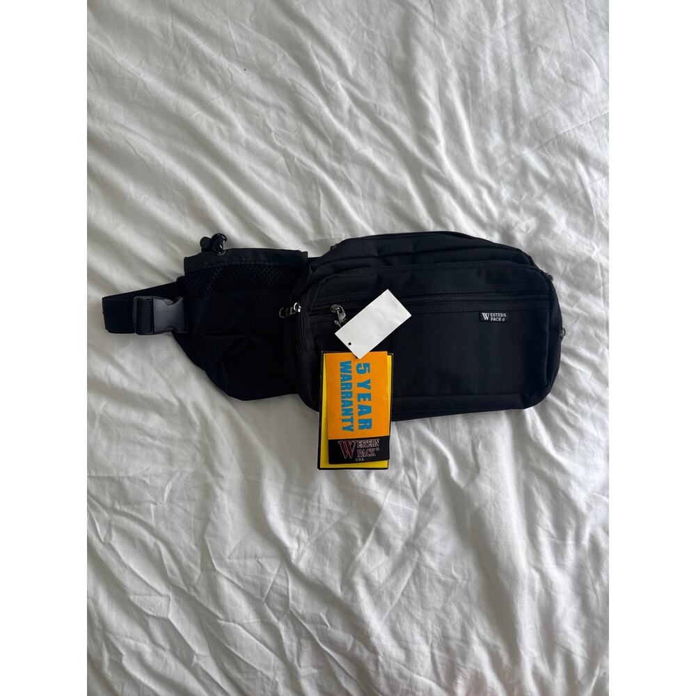 NWT vintage Western Pack Fanny Pack Belt Bag with Cup Holder